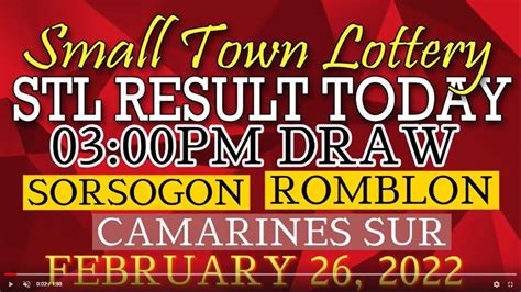 STL CAMSUR, STL SORSOGON & STL ROMBLON 03:00PM .